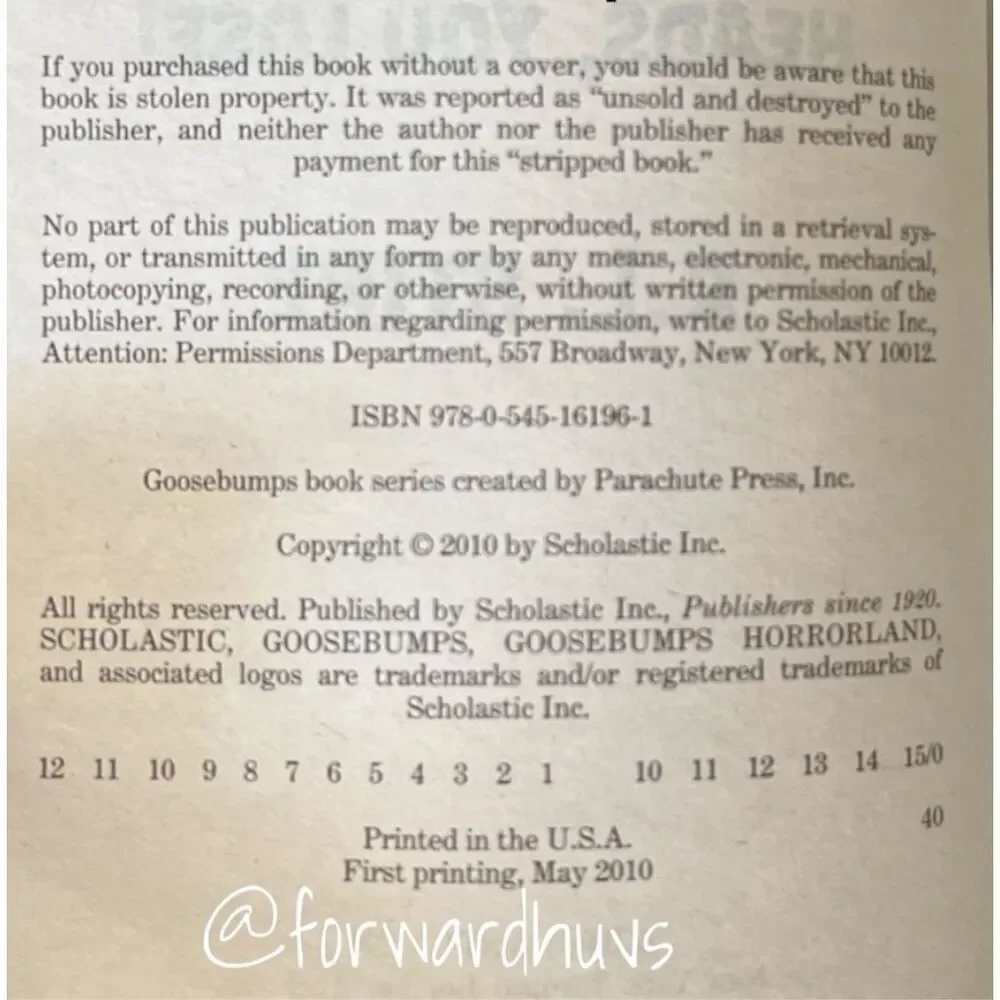 Goosebumps HorrorLand | R.L. Stine | Heads, You Lose | 2010